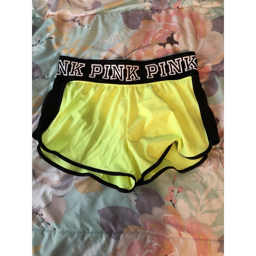 PINK exercise shorts